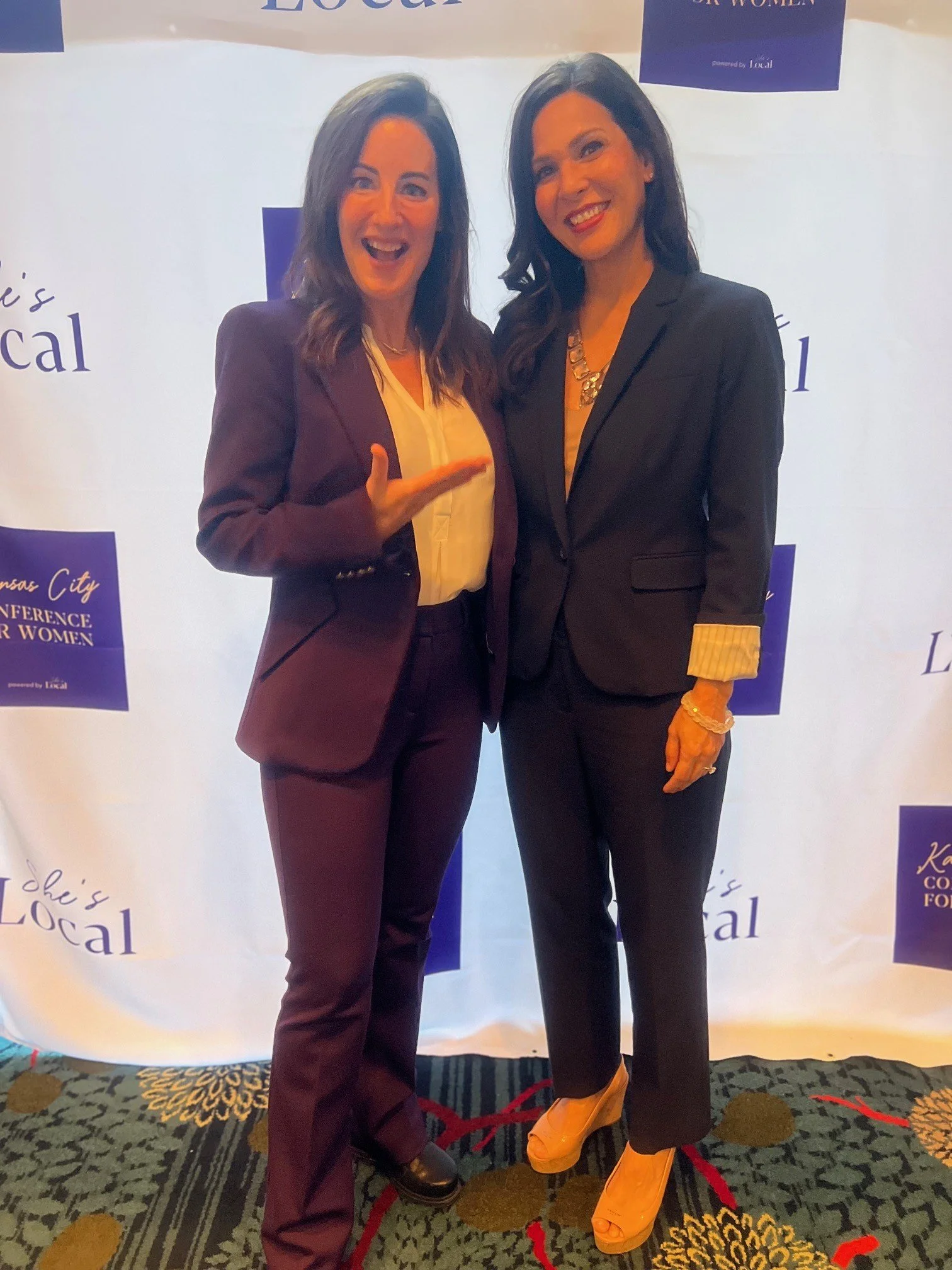 Steph Shannon with Jen Masada, CEO of She's Local, at the Kansas City Conference for Women