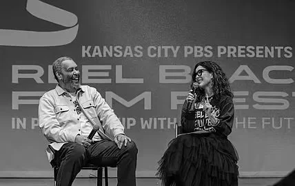 A conversation onstage at the Reel Black Film Festival