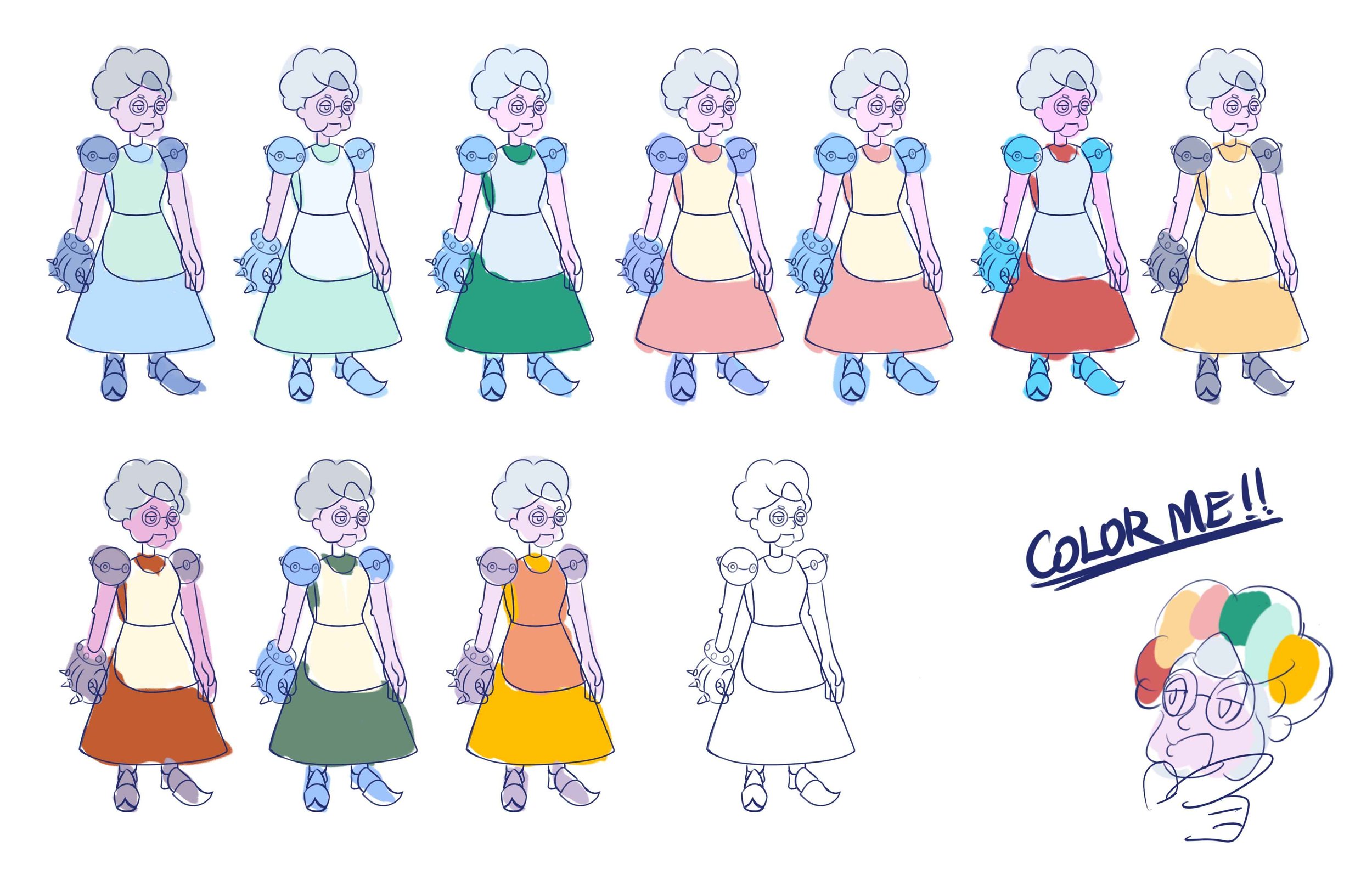 Mighty Maid character development