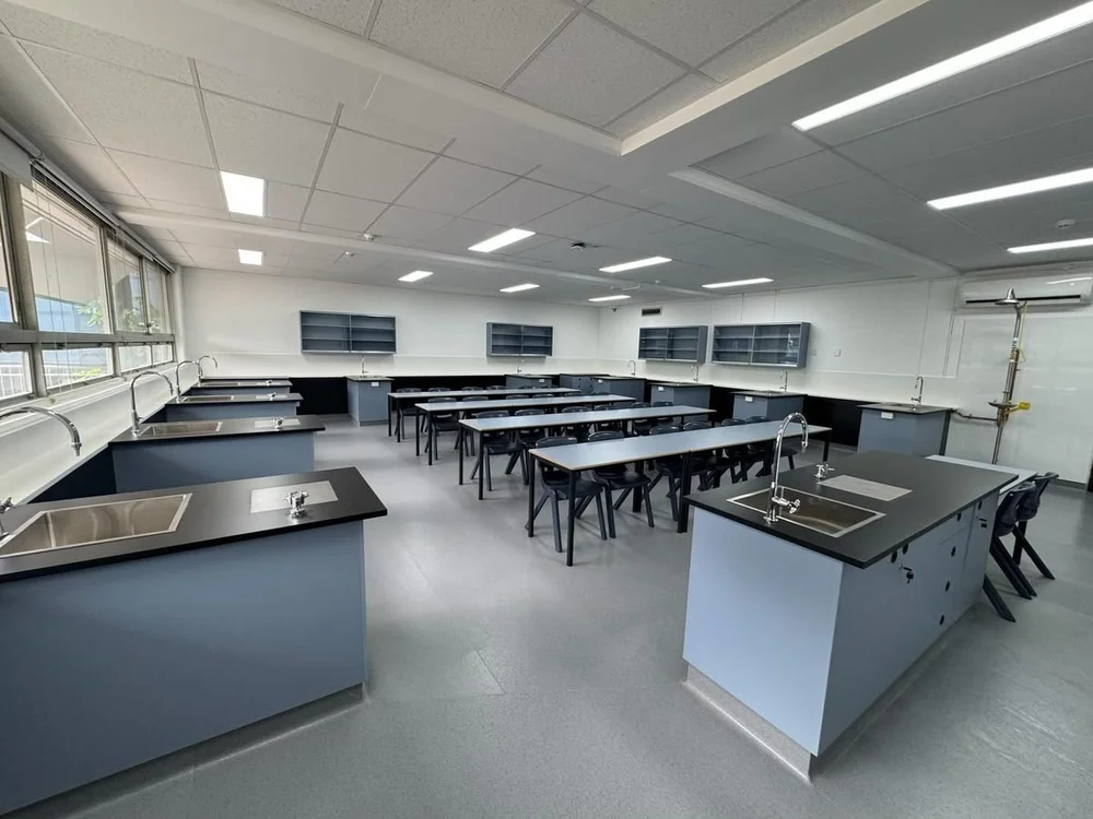 Science lab at Sydney Secondary College Balmain Campus repainted by PQC Painting Solutions