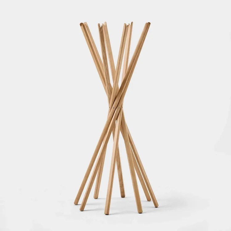 Wooden coat tree