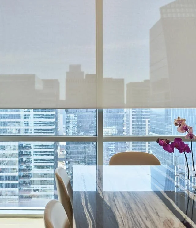 Commercial roller and solar shades