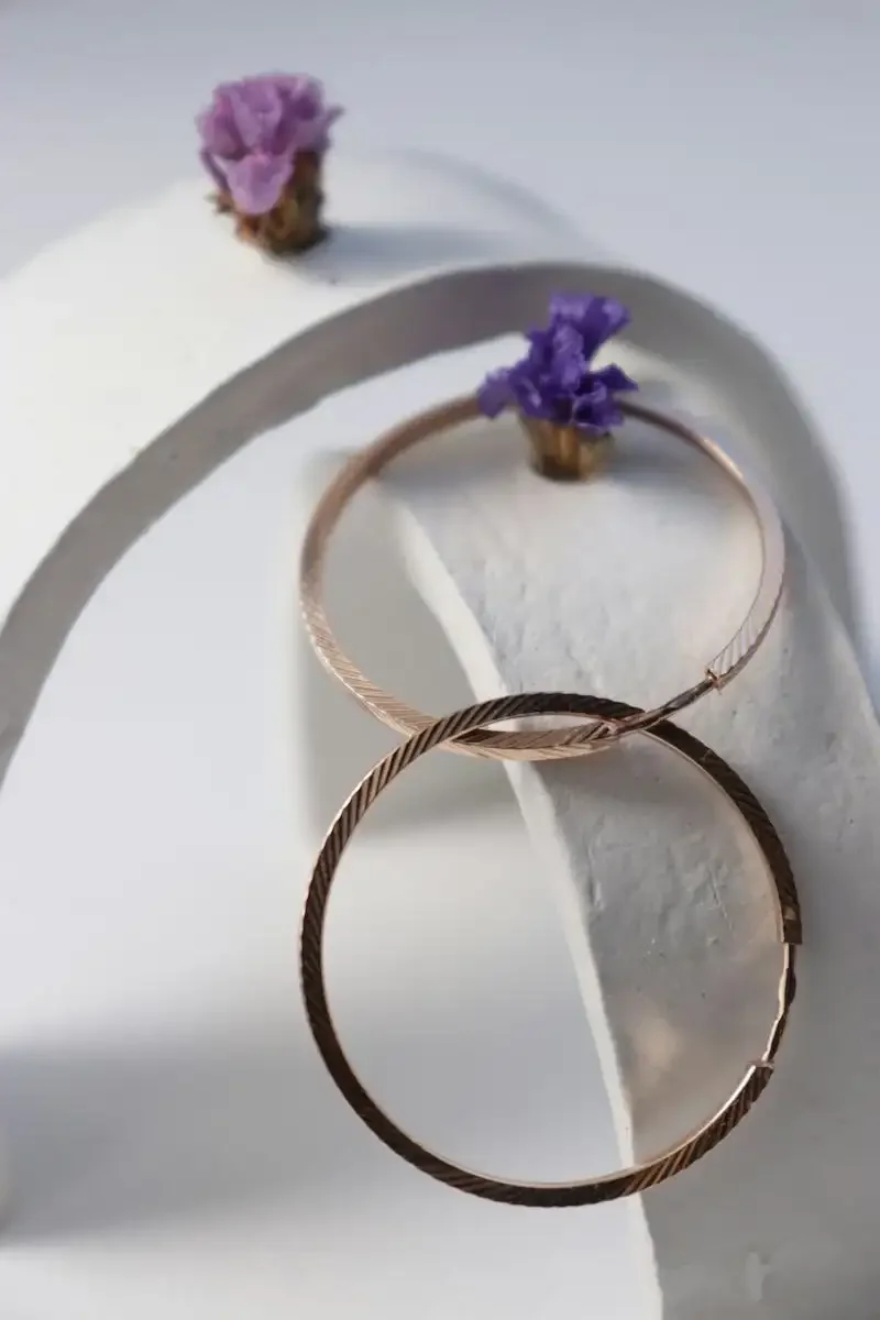 Twisted Copper Cuff Bracelet