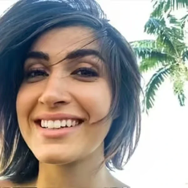Talia, smiling