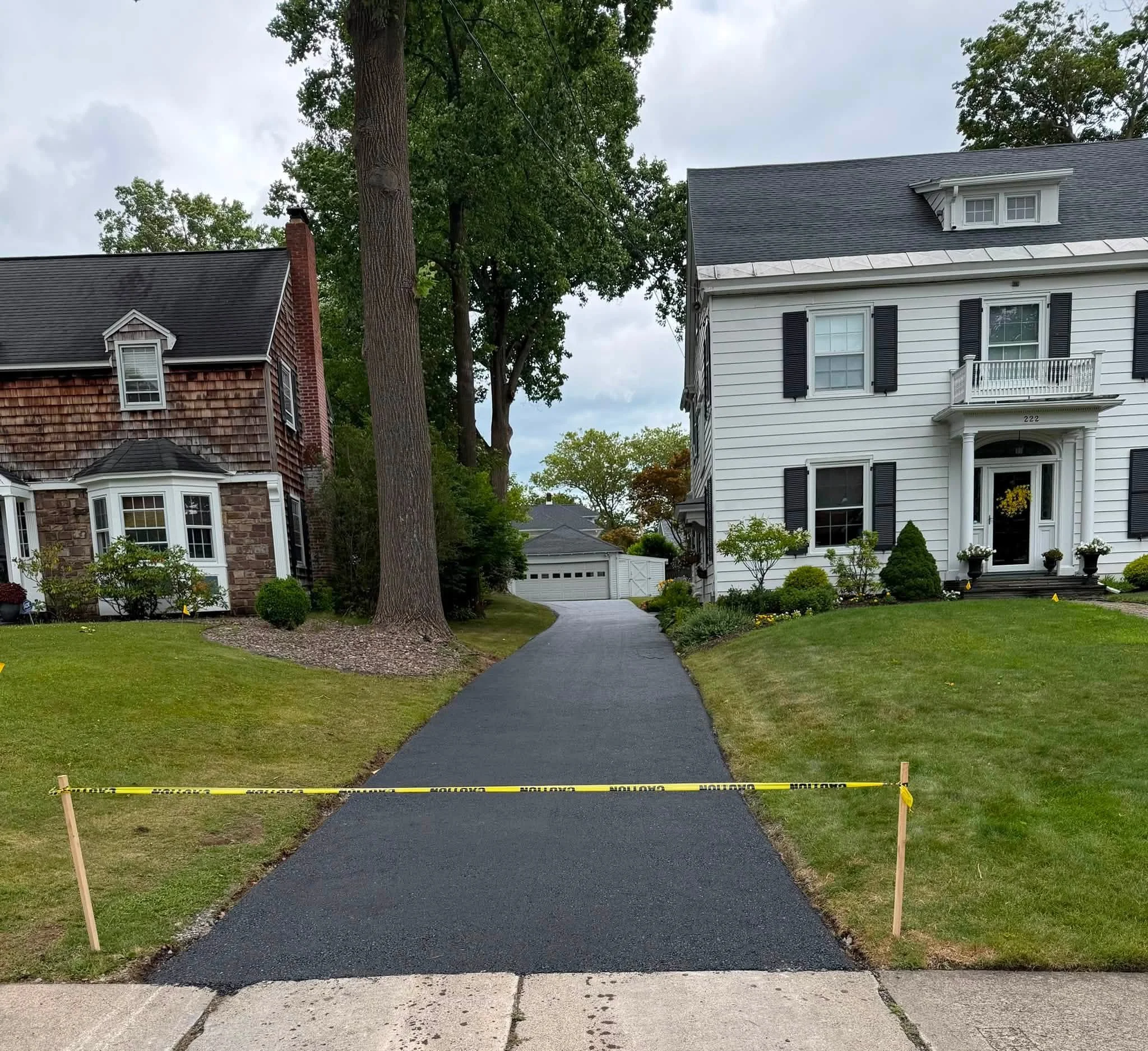 The same driveway after paving by RJ Green
