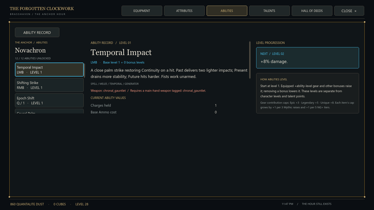 Classes development preview