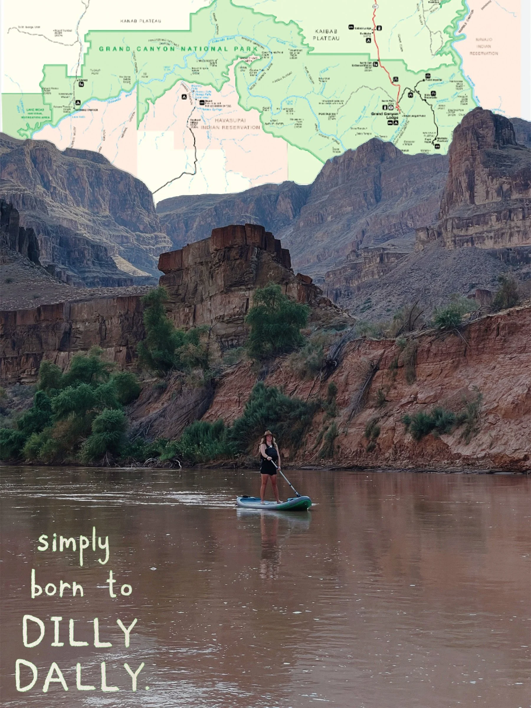 Simply born to dilly dally collage by Scout Mattison