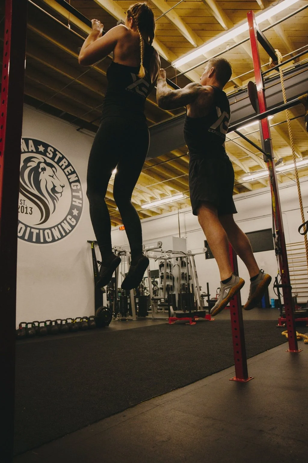 Daniel and Jana training together at Pasadena Strength and Conditioning
