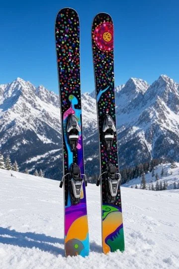 Skis artwork