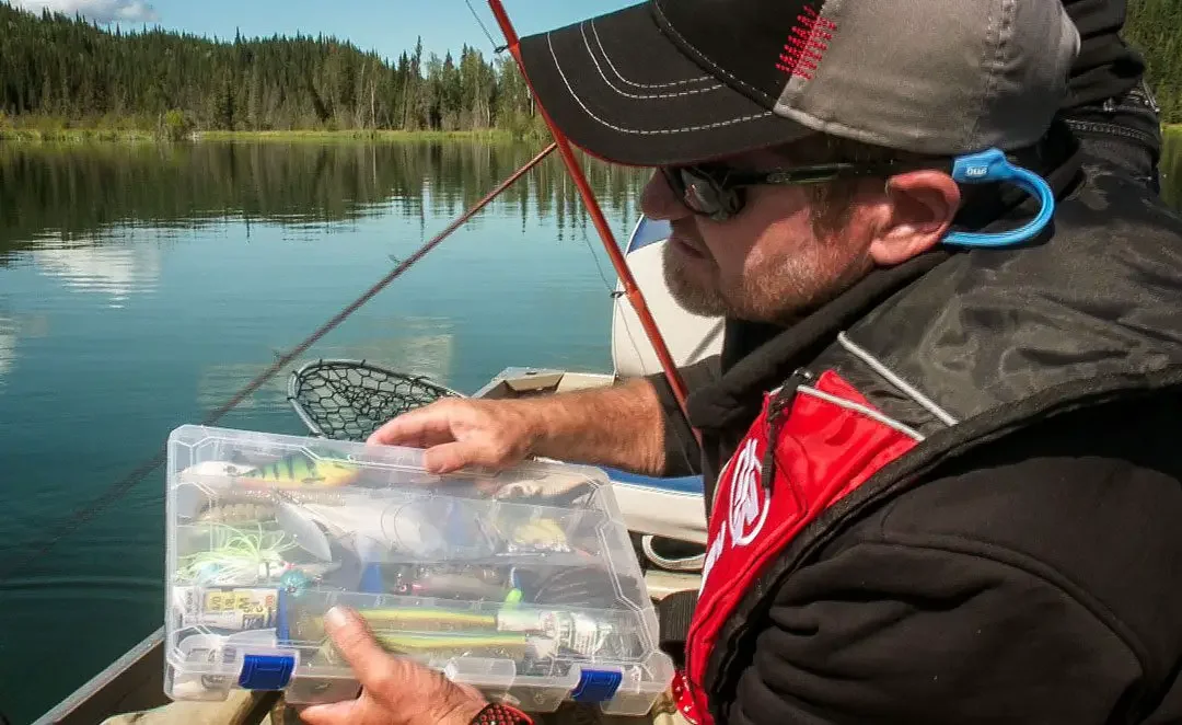 Pete Bowman holding a tackle box