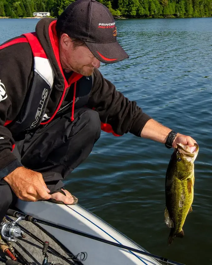 Pete with a bass