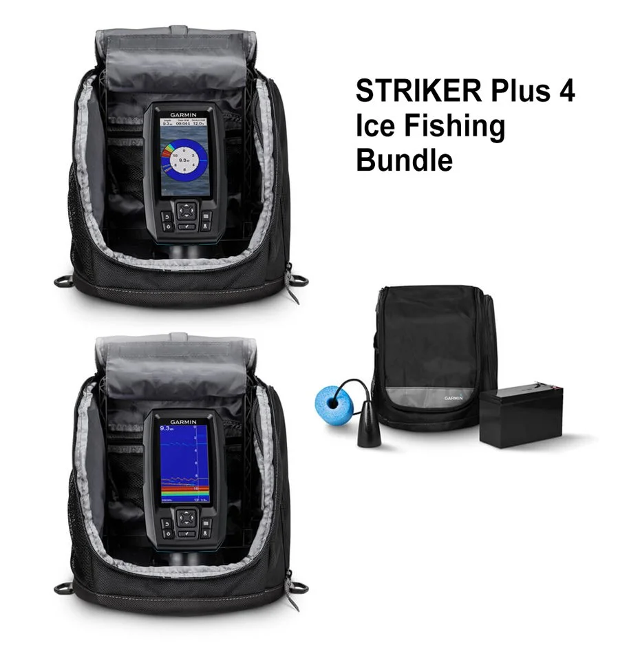 garmin fishfinder in an ice fishing kit
