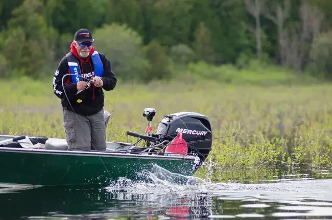 Angelo Viola hooked onto a northern pike