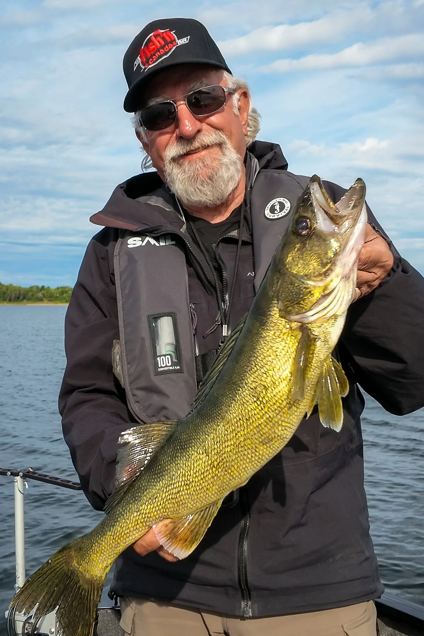 Angelo Viola with a walleye