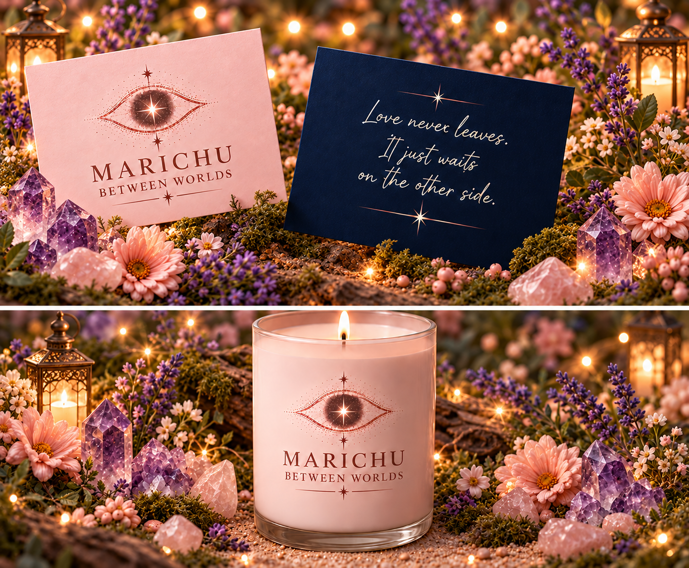 Concept preview of the blush Signature Remembrance Candle