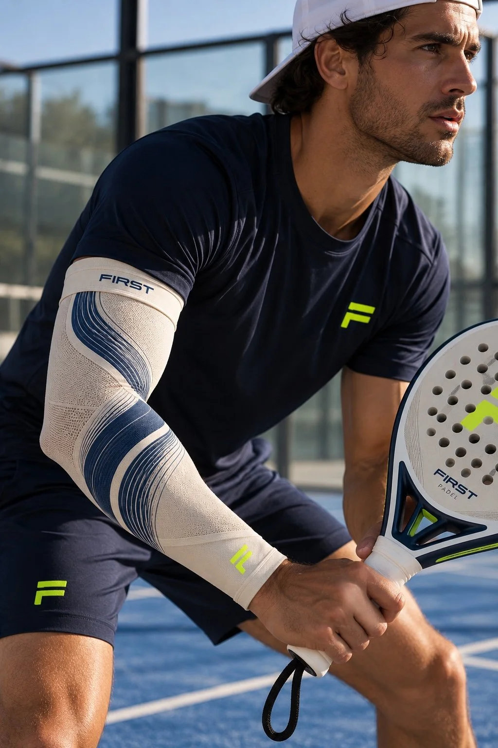 FIRST padel equipment development visual
