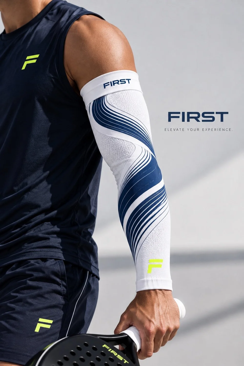 FIRST sleeve material and branding development detail