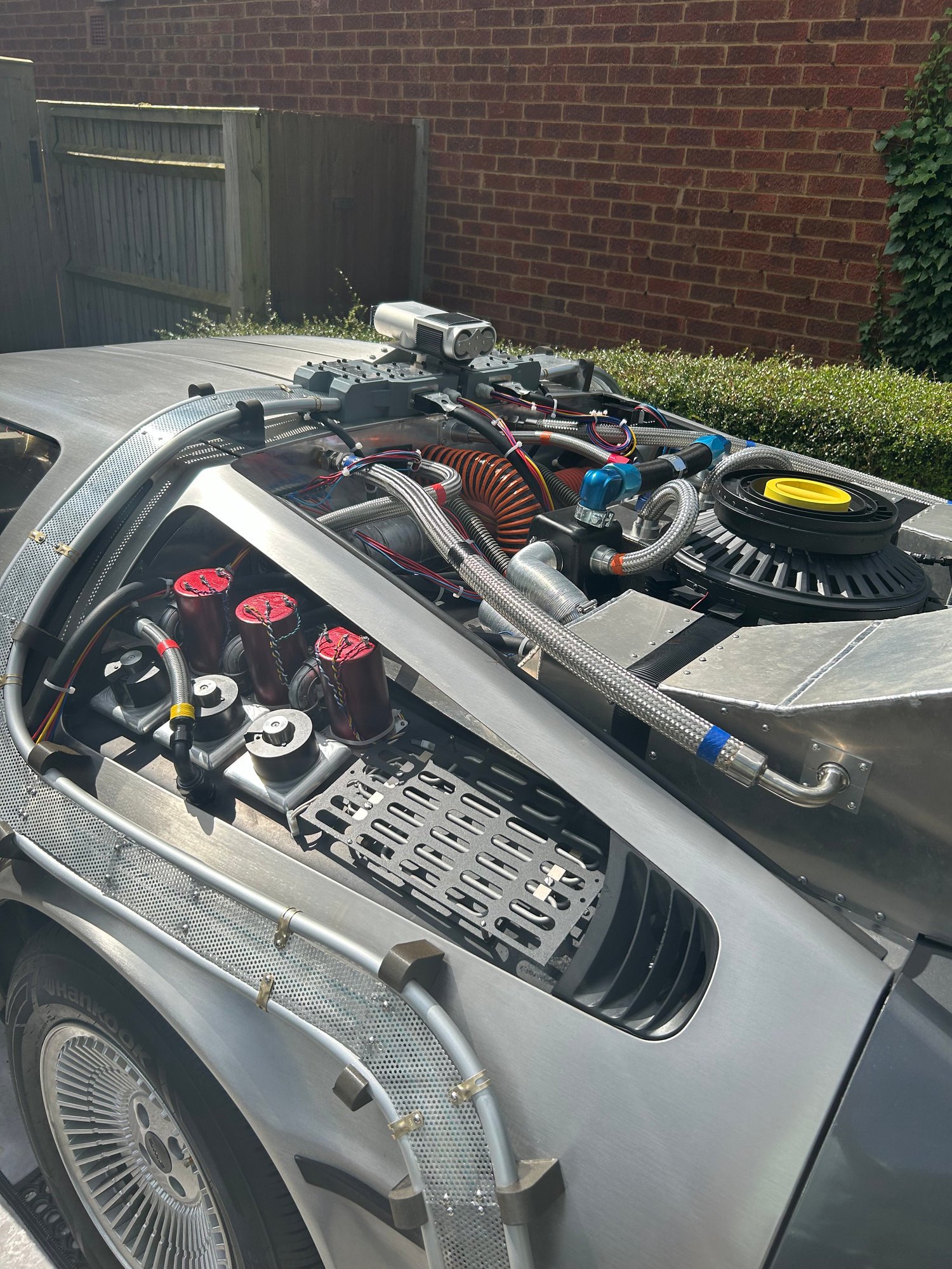 Rear deck hardware on our Time Machine