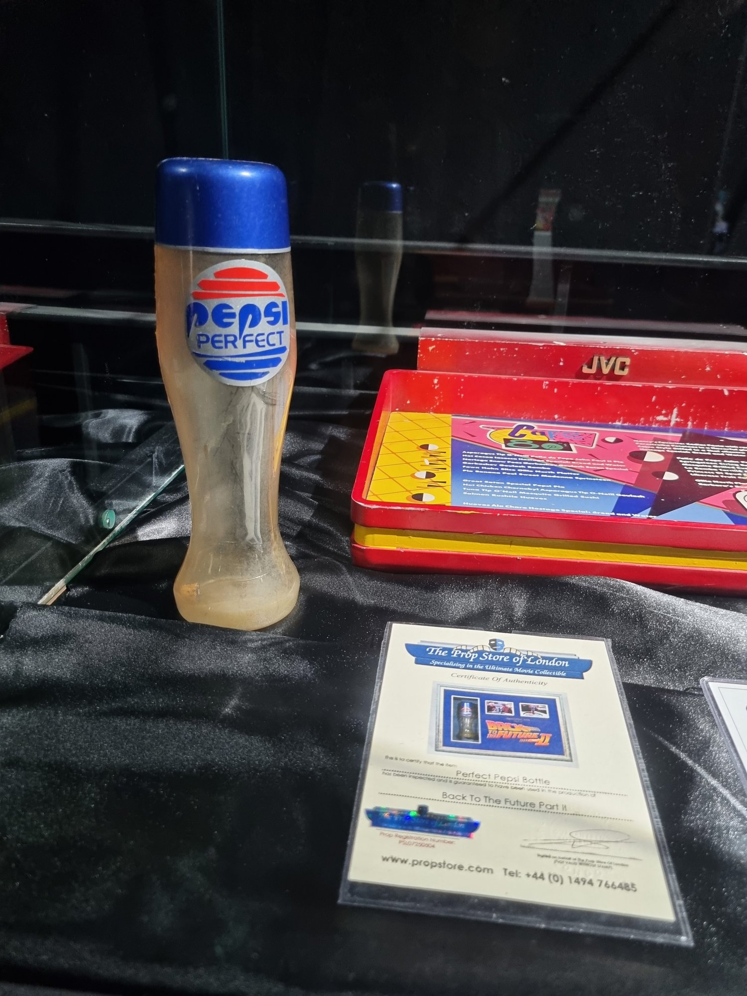 Pepsi Perfect bottle from Part II – Back to the Future props exhibition, London 2022