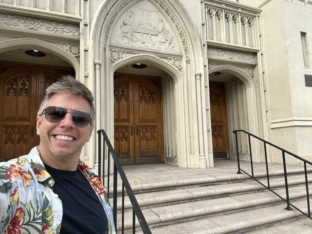 Nick at Hollywood United Methodist Church, home of the Enchantment Under the Sea dance