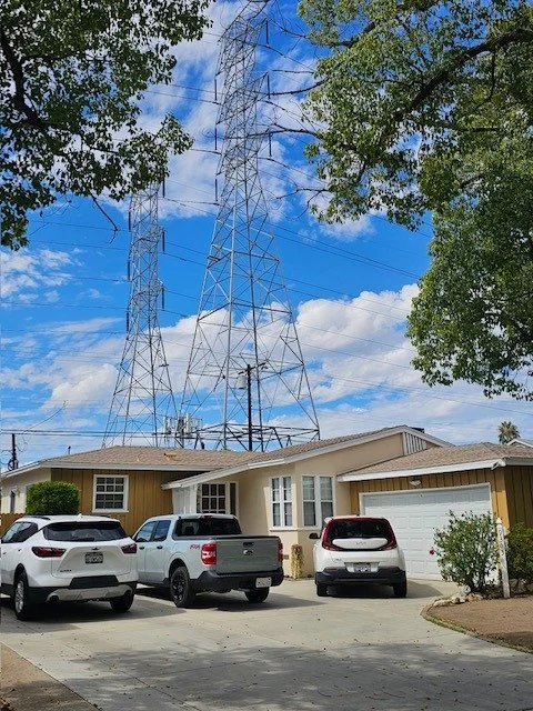 The McFly house and its pylons