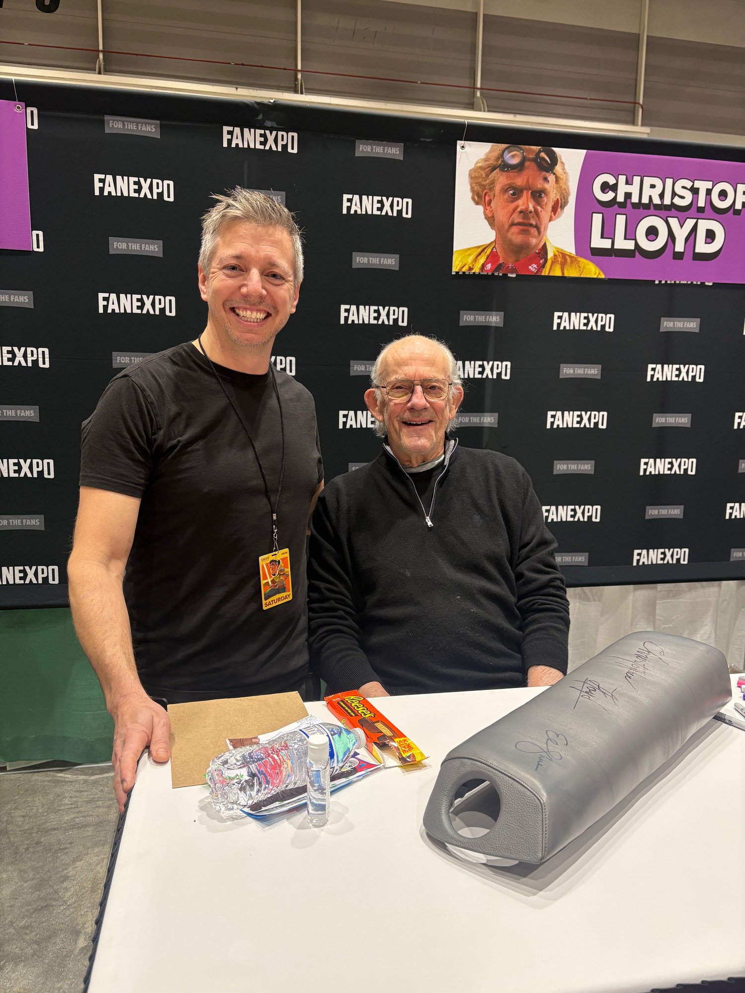 Nick with Christopher Lloyd at Fan Expo New Orleans