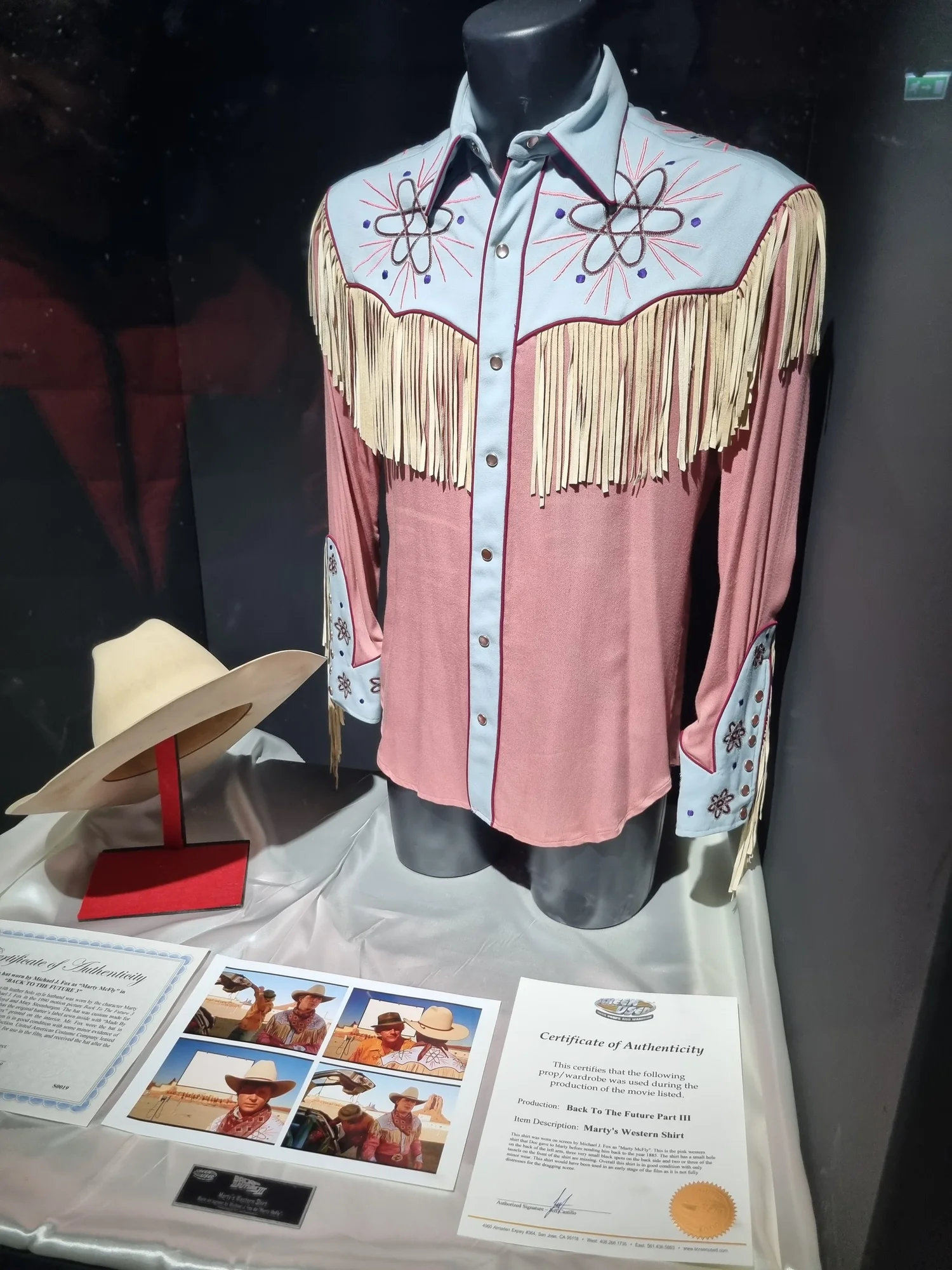 Marty’s Wild West outfit from Part III – Back to the Future props exhibition, London 2022