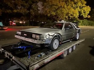 DeLorean time machine at comic cons and car shows – photo 1