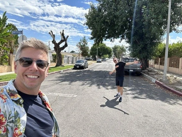 The street into Lyon Estates