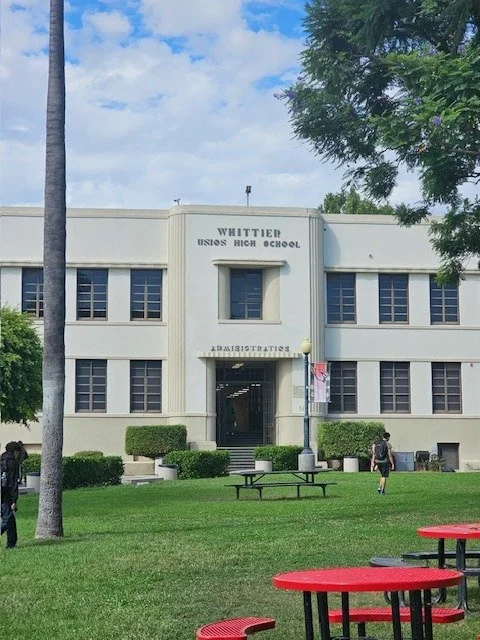 Whittier High School, Hill Valley High in the films