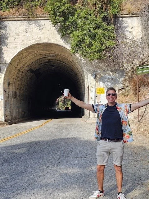 Nick at the Griffith Park tunnel from Back to the Future Part II