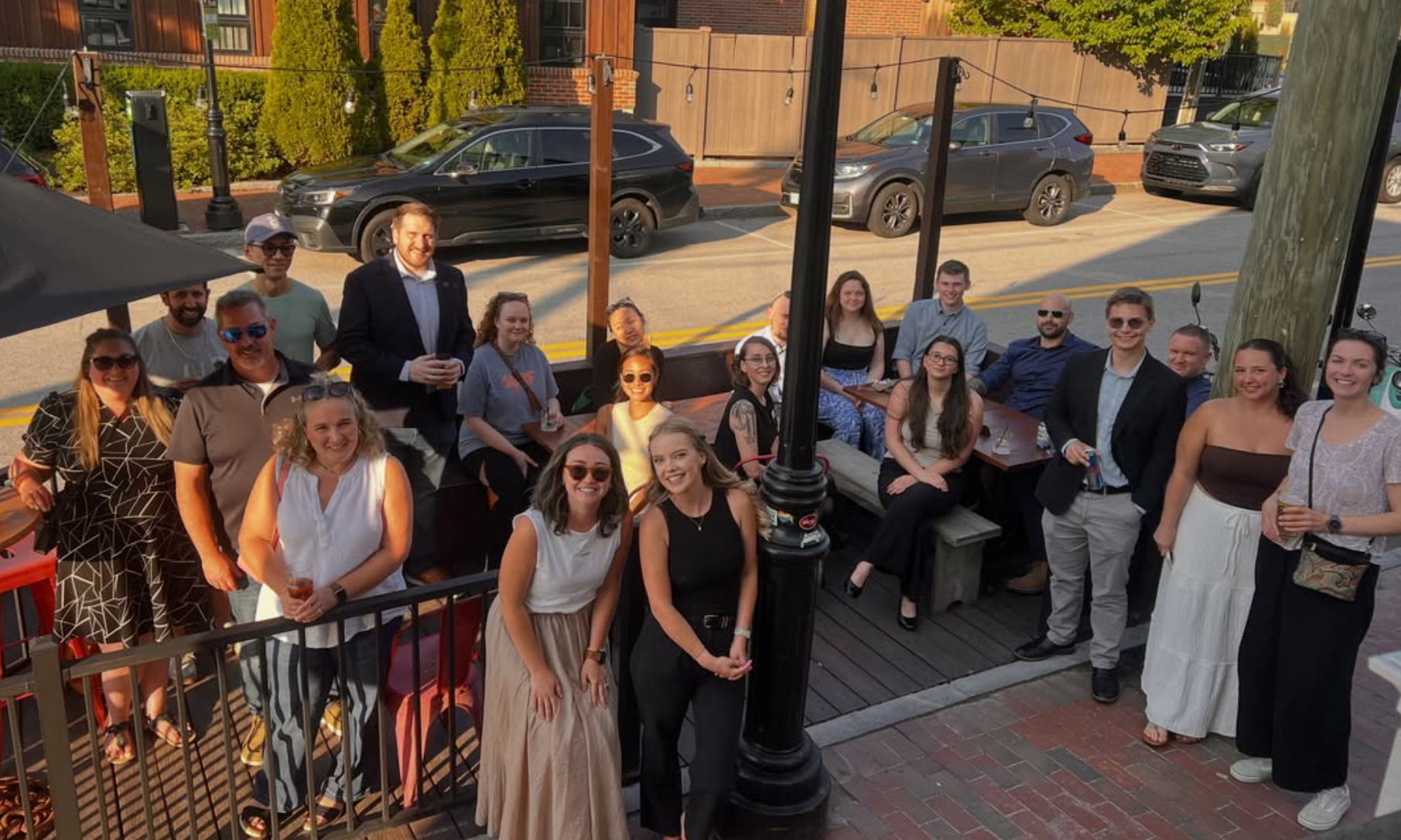Catapult members gathered at a Seacoast event