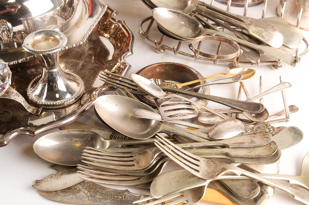 Sterling silver flatware and serving pieces