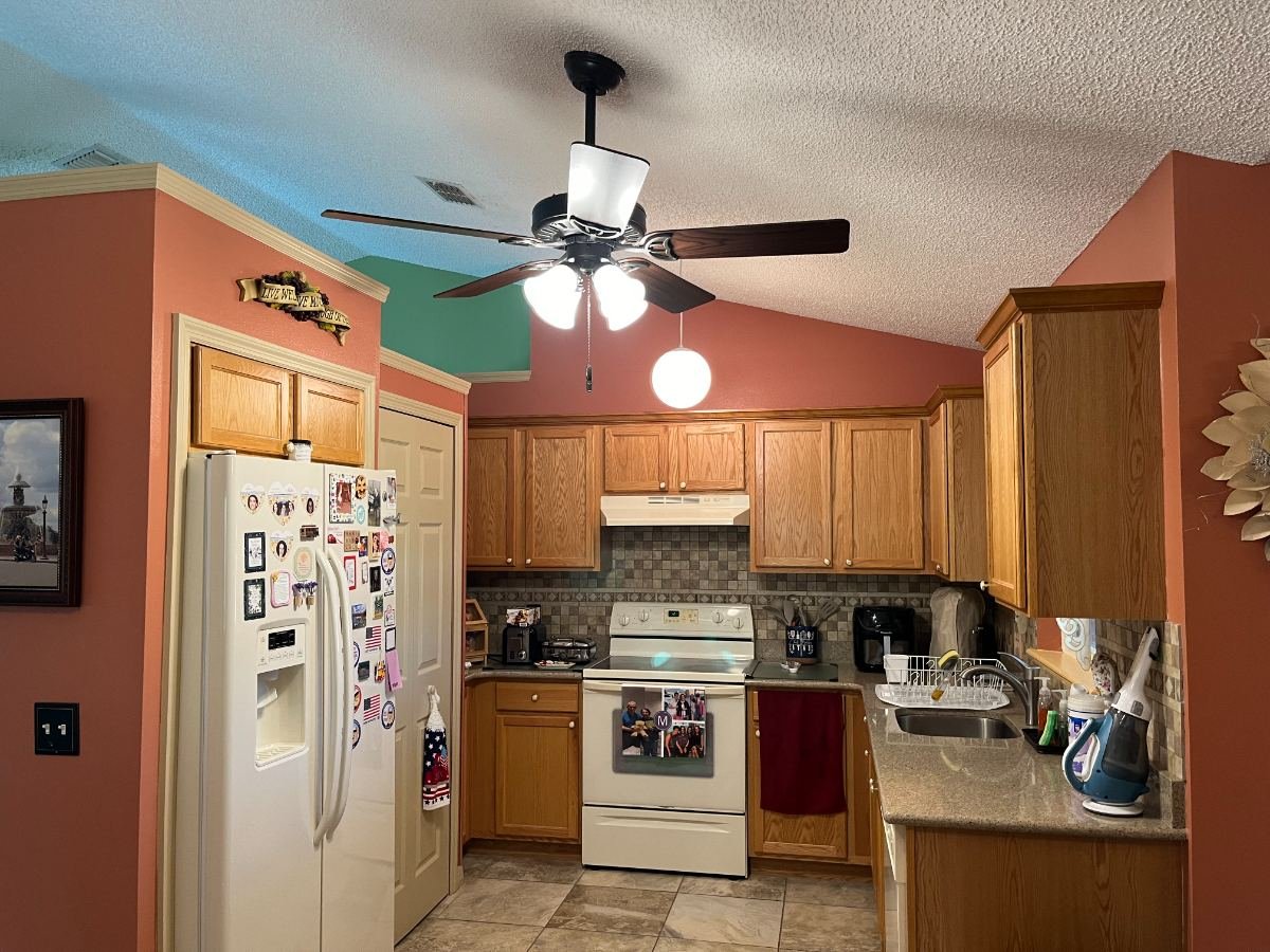 Kitchen lighting and ceiling fan wired by Kennedy Electric
