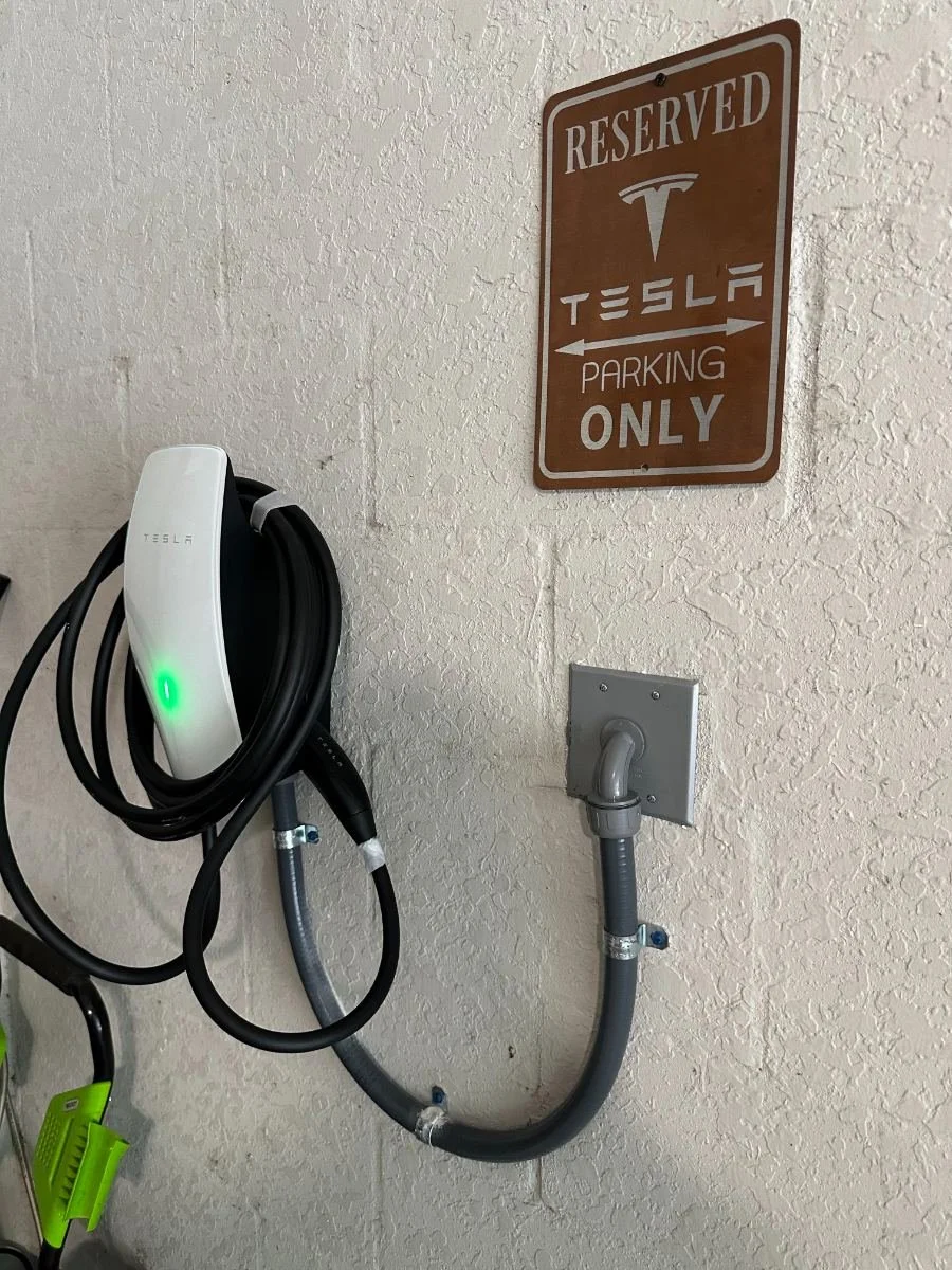 EV charger installed by Kennedy Electric
