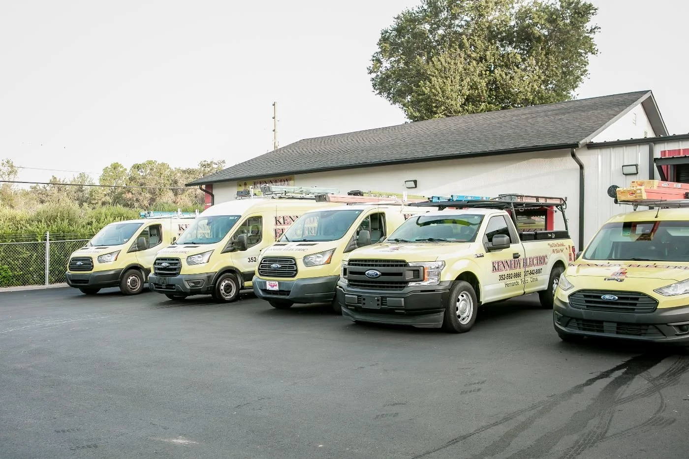 Kennedy Electric office and service vans, Brooksville, FL.