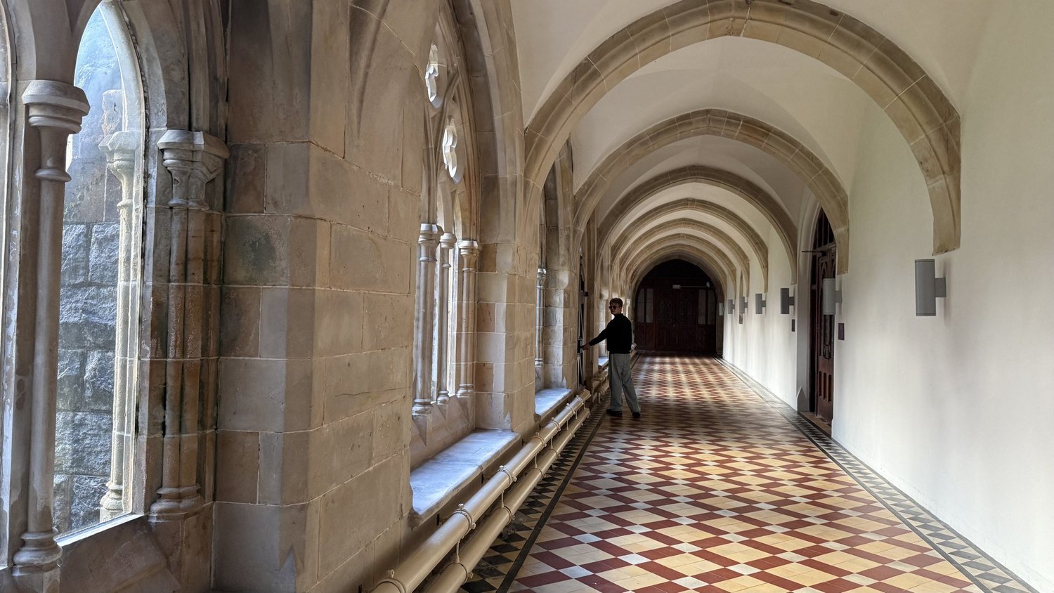 Inside the old abbey at Fort Augustus