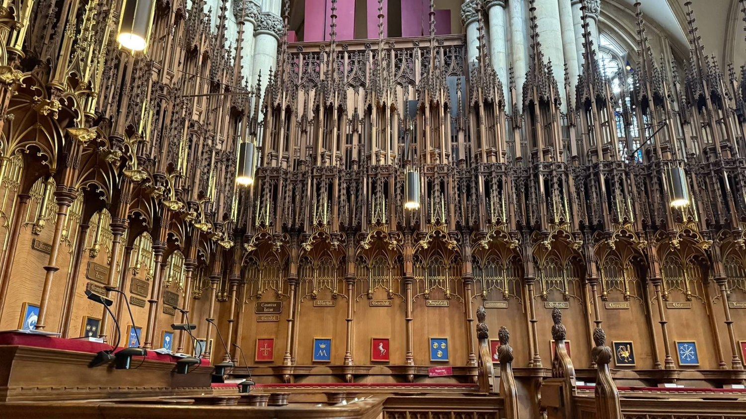 Carved stalls in the Quire