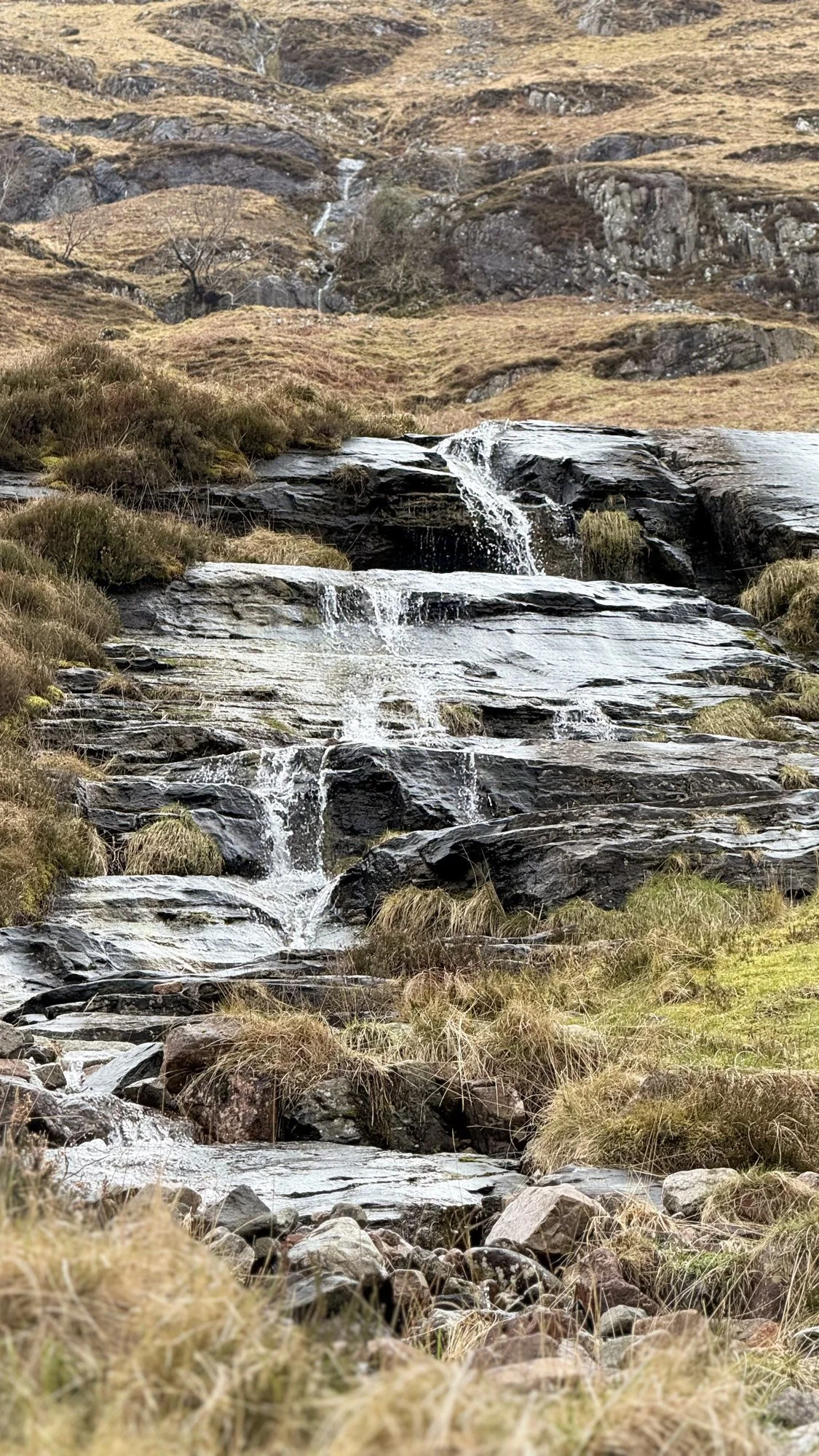 A waterfall along the A82