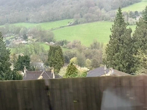 Hills on the way from Stonehenge to Bath