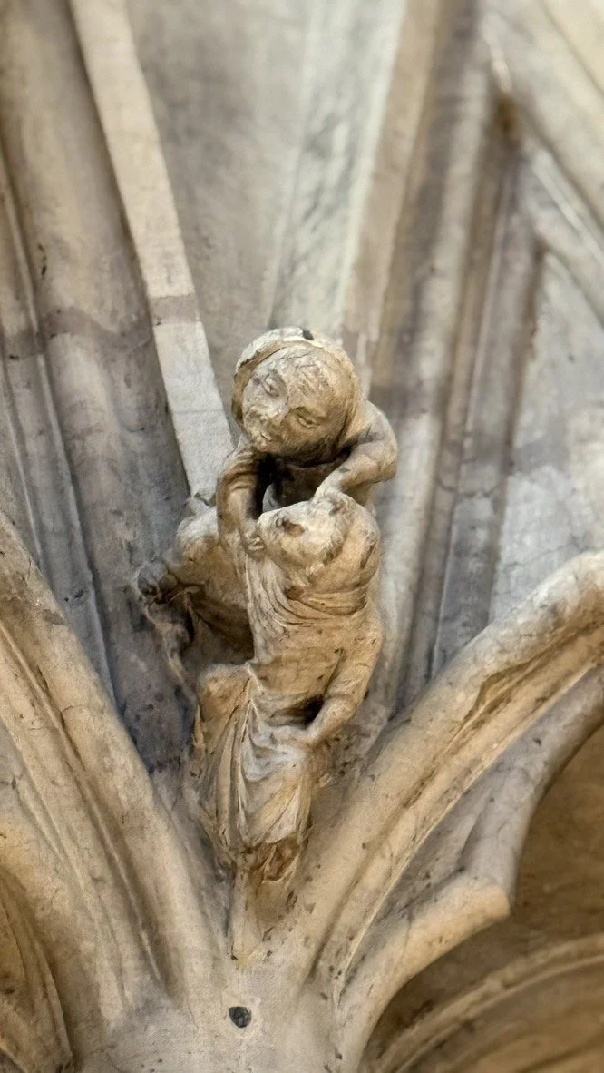 A carving in the Minster