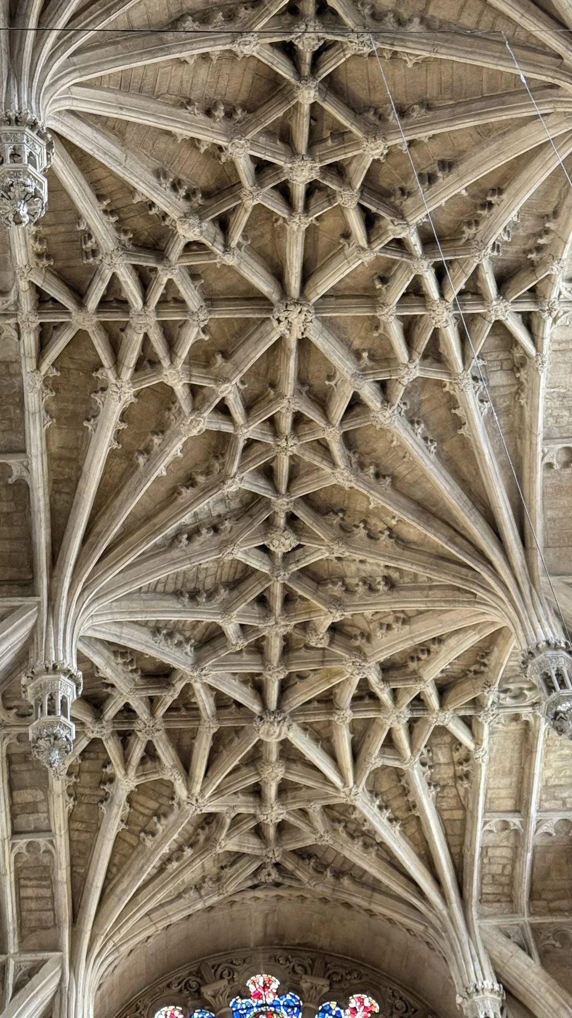 The cathedral ceiling