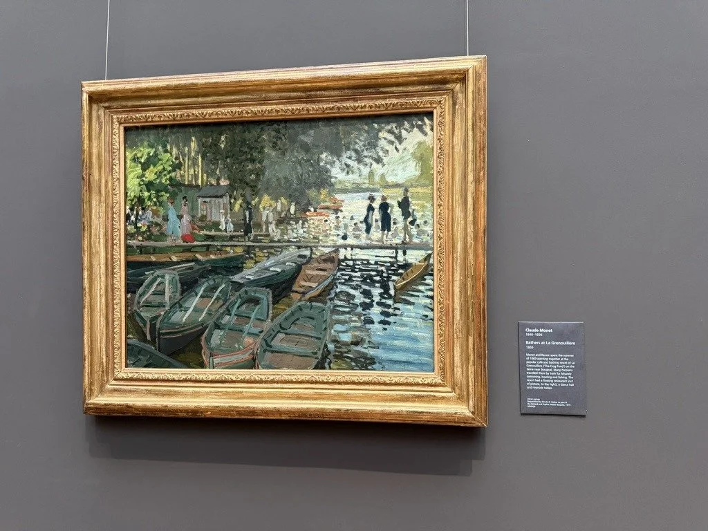 Monet, Bathers at La Grenouillère, at the National Gallery