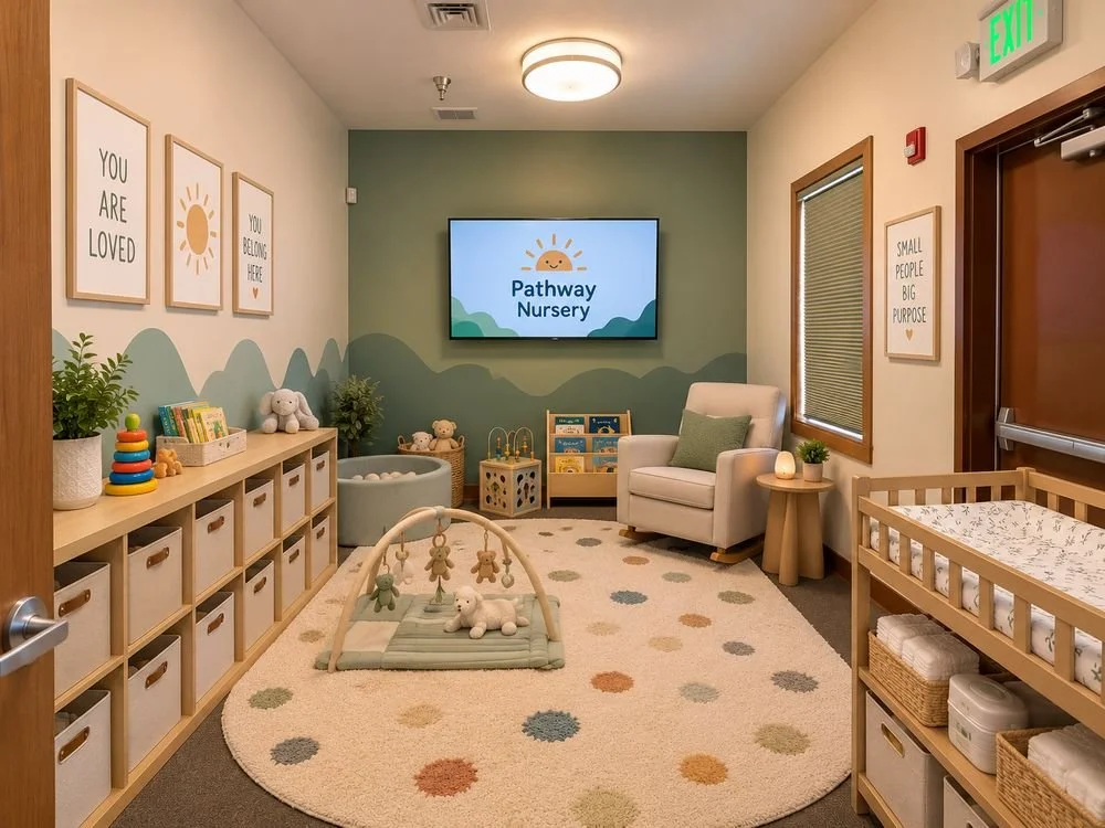 A bright, modern nursery concept