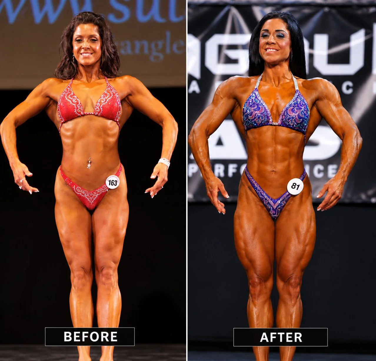 Client before and after transformation