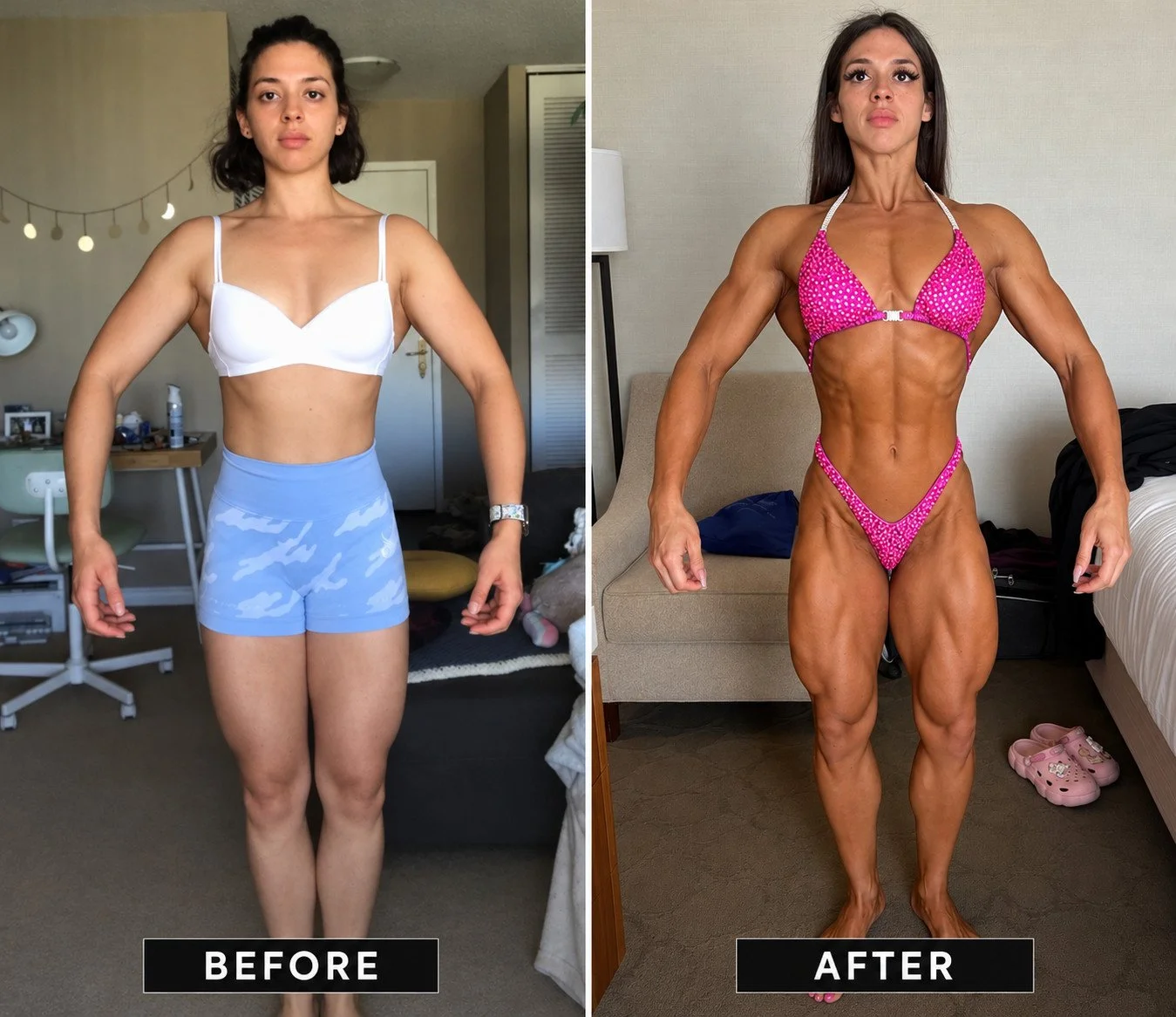 Client before and after transformation