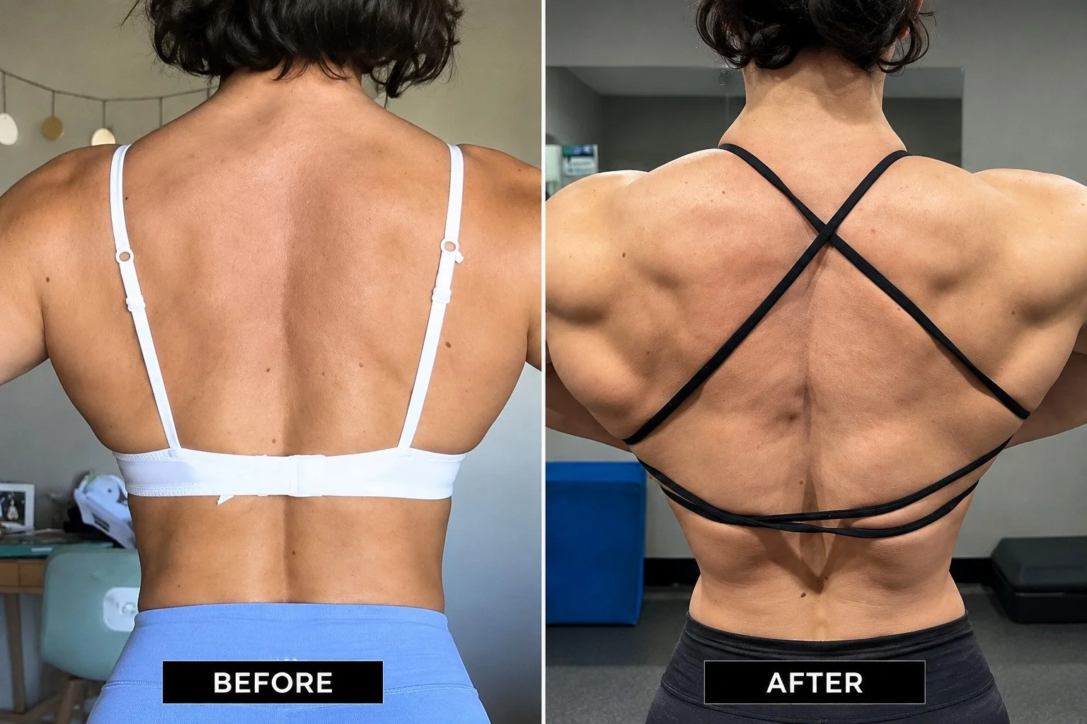 Client before and after transformation
