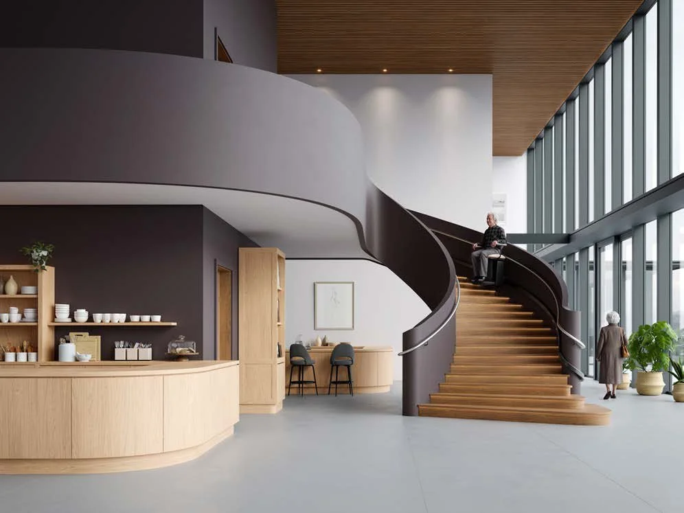 Senior Living interior with EGGER materials