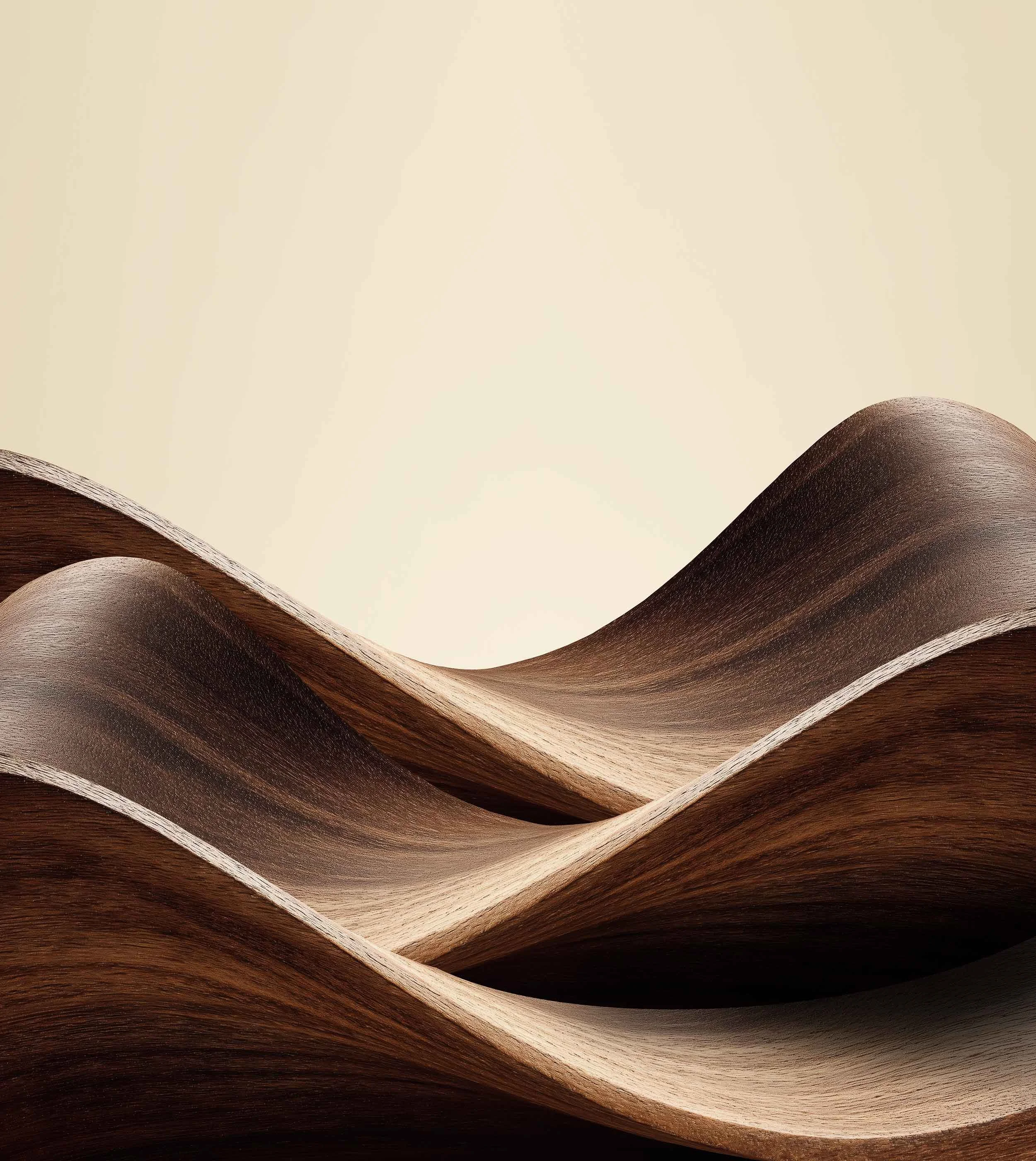 Sculpted walnut form