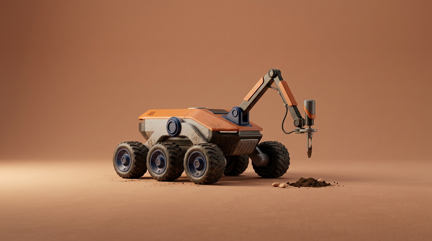 Robotic platform with an articulated mechanical arm